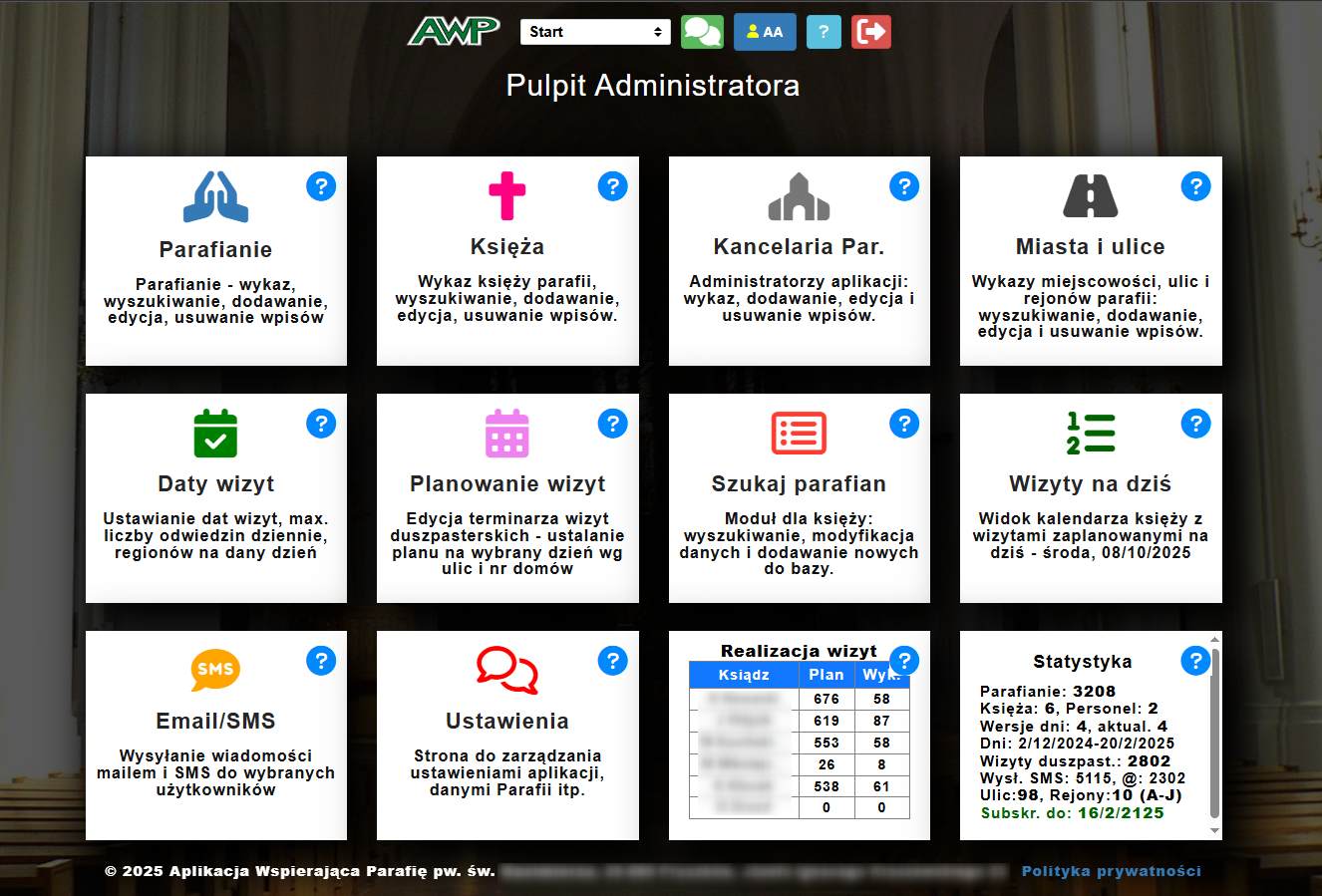 Panel administratora